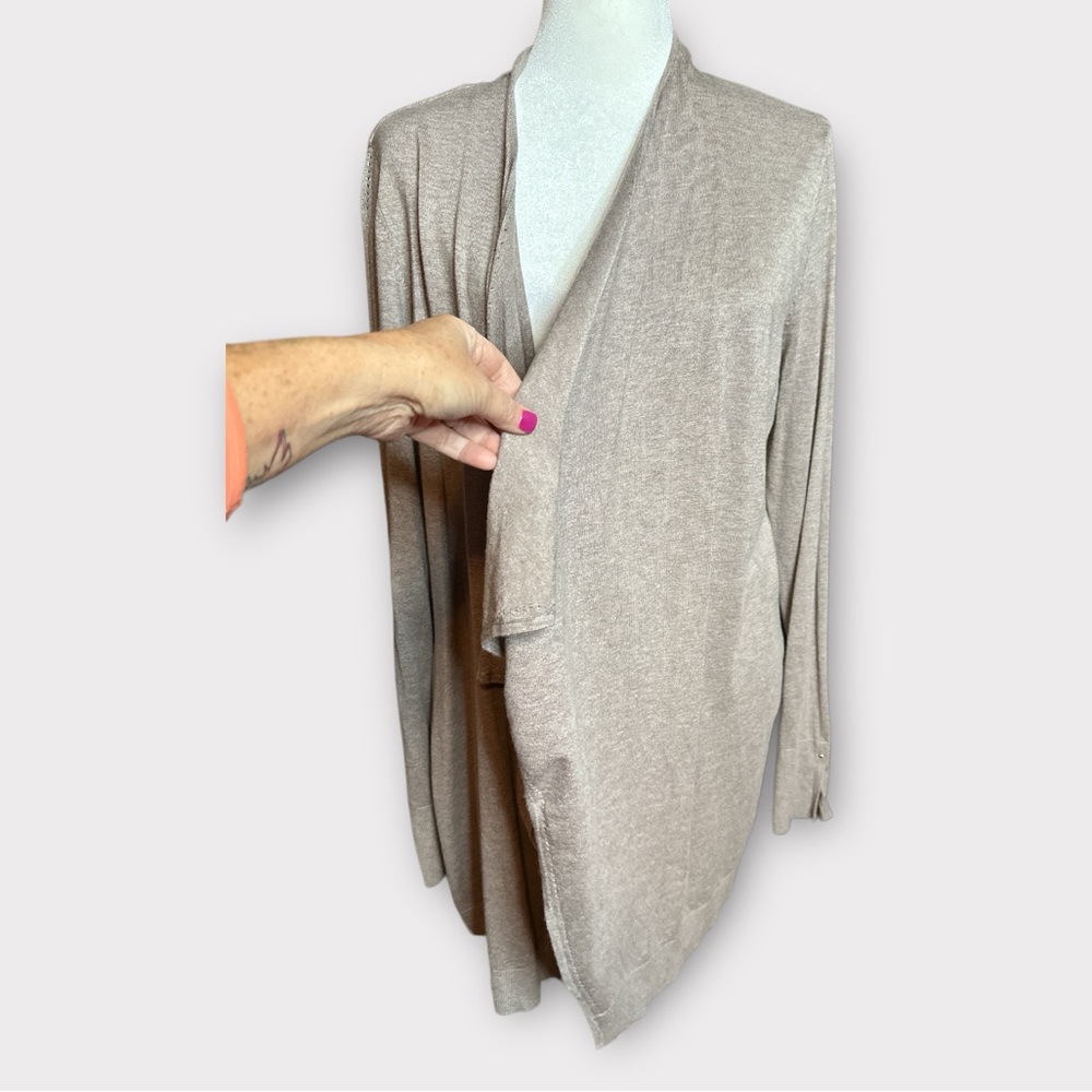 Whbm Open Front Cardigan, Size L - image 2